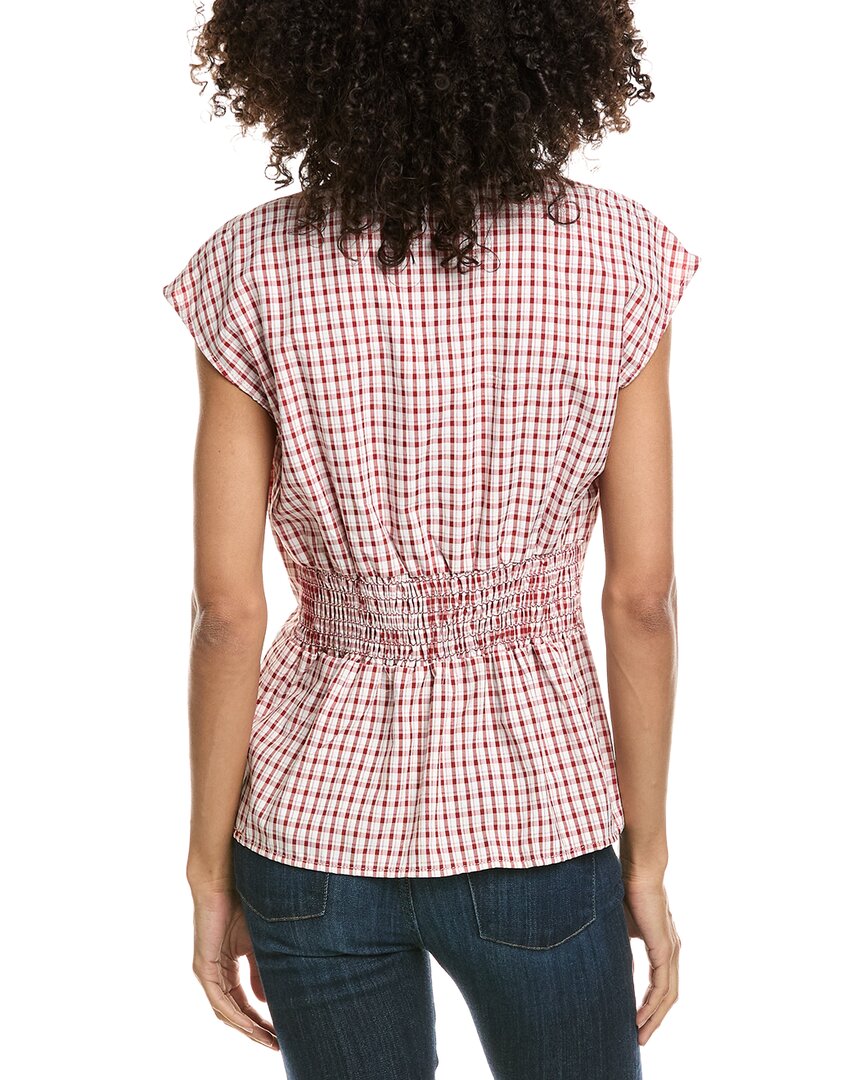 Max Studio Max Studio Cap Sleeve Collared Shirt