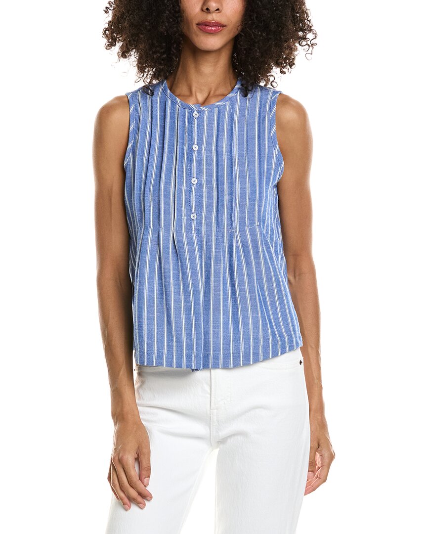 Max Studio Max Studio Pleated Button Front Blouse