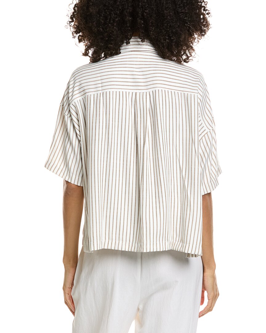 Max Studio Max Studio Collard Short Sleeve Shirt