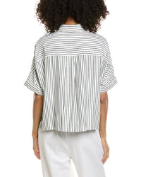 Max Studio Max Studio Collared Short Sleeve Shirt
