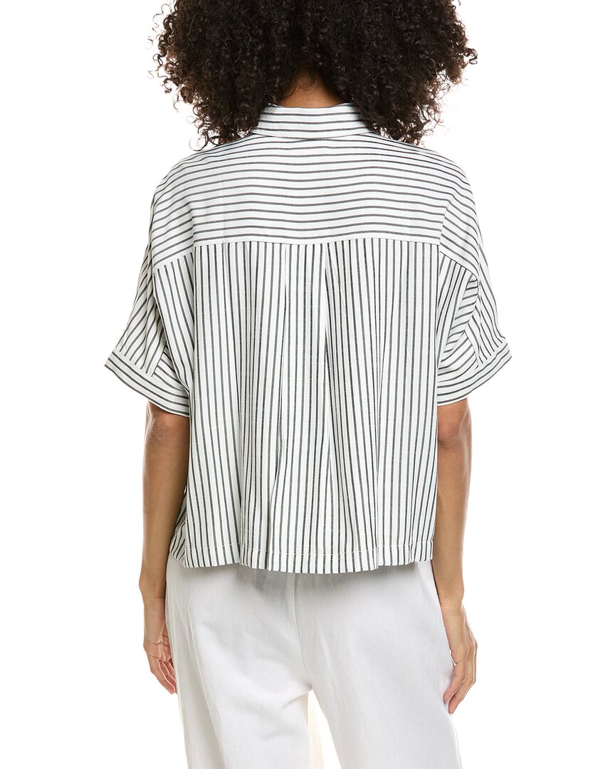 Max Studio Max Studio Collared Short Sleeve Shirt