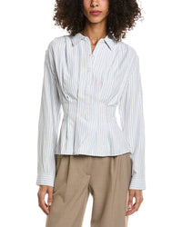 Max Studio Max Studio 3/4-Sleeve Pleat Blouse