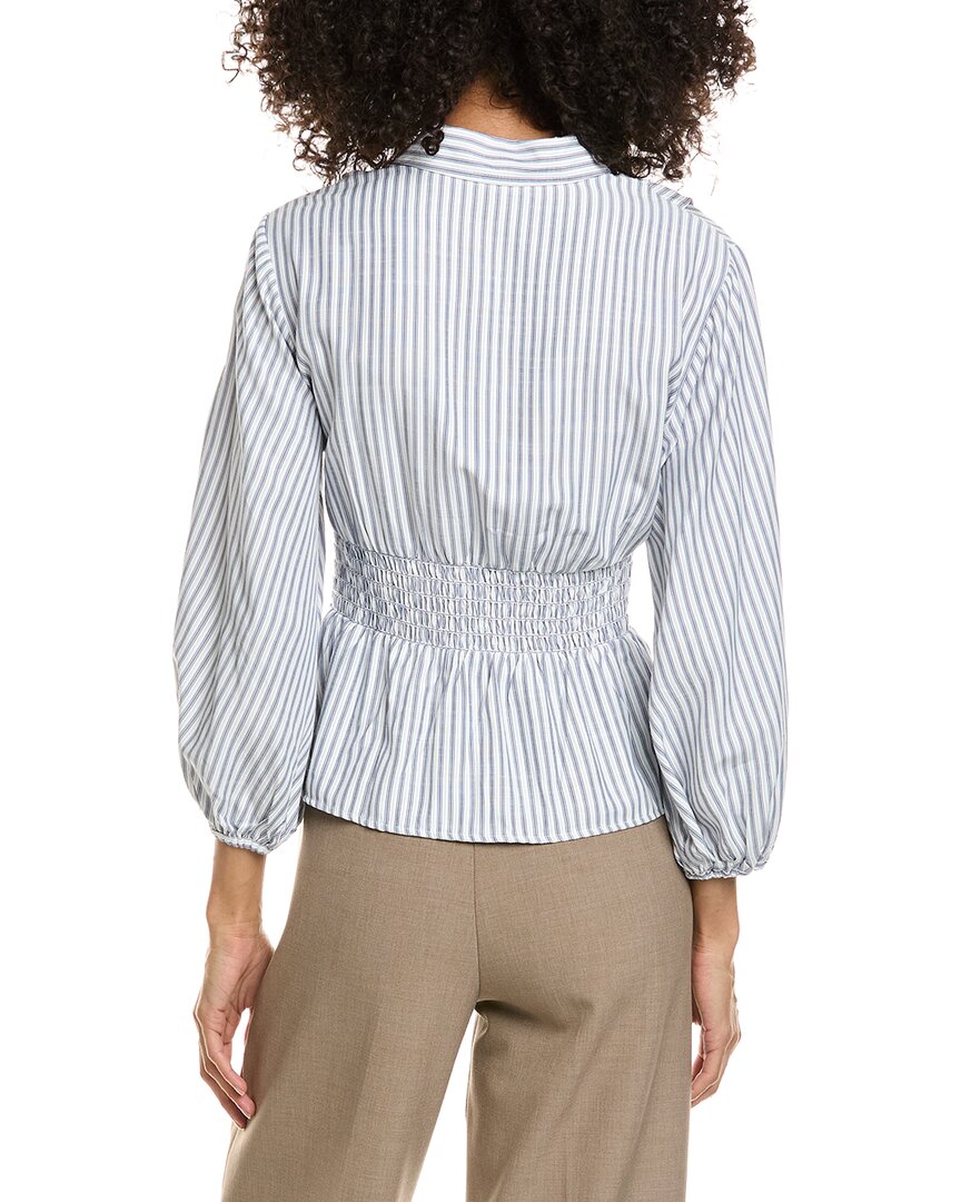 Max Studio Max Studio 3/4 Sleeve Pleat Front Blouse