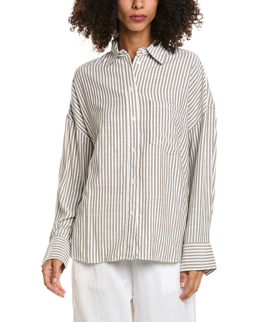 Max Studio Max Studio Oversized Button-Up Shirt