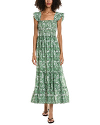 Max Studio Max Studio Flutter Sleeve Maxi Dress
