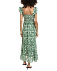 Max Studio Max Studio Flutter Sleeve Maxi Dress