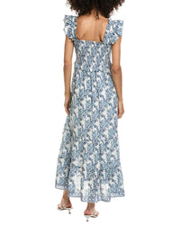 Max Studio Max Studio Flutter Sleeve Maxi Dress