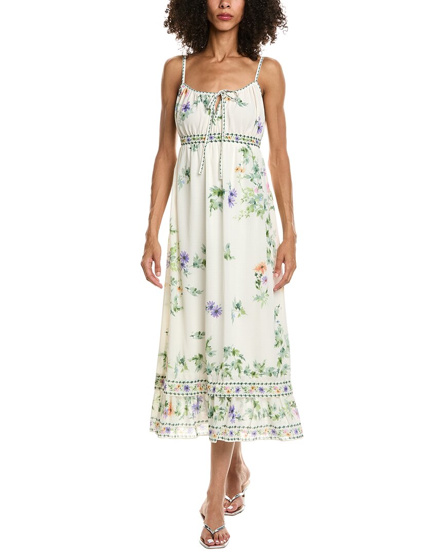 Max Studio Max Studio Sleeveless Tie Front Midi Dress
