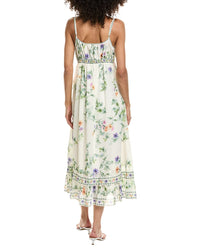 Max Studio Max Studio Sleeveless Tie Front Midi Dress