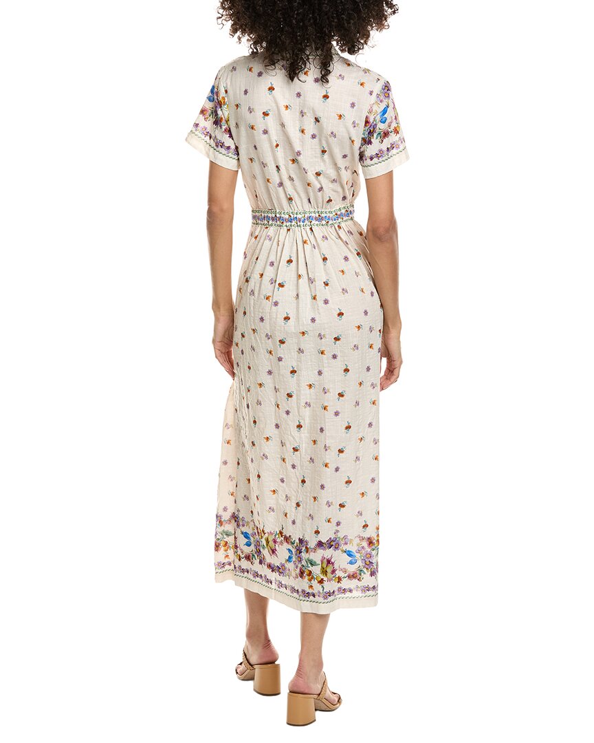 Max Studio Max Studio Short Sleeve Button Front Midi Dress
