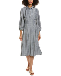 Max Studio Max Studio Collared 3/4-Sleeve Shirtdress
