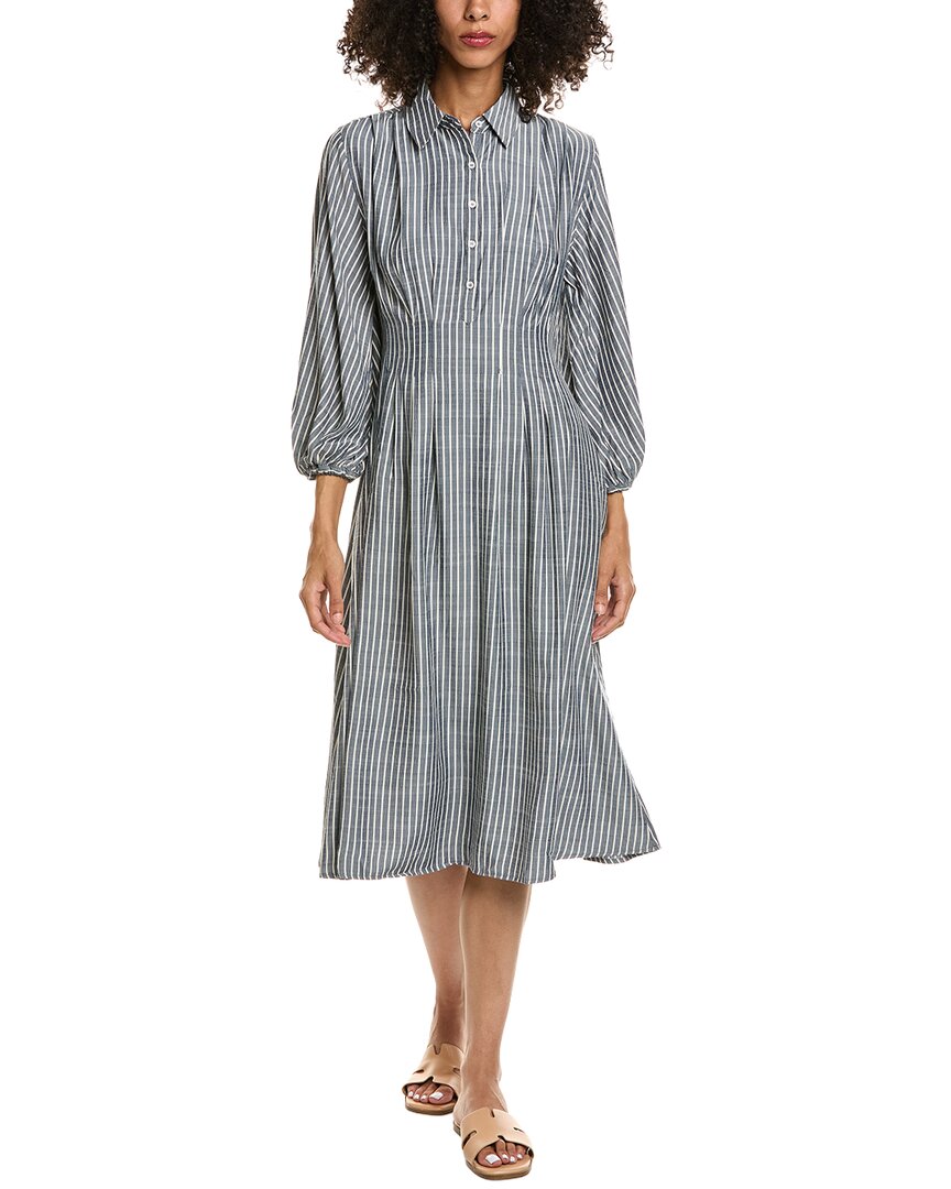 Max Studio Max Studio Collared 3/4-Sleeve Shirtdress