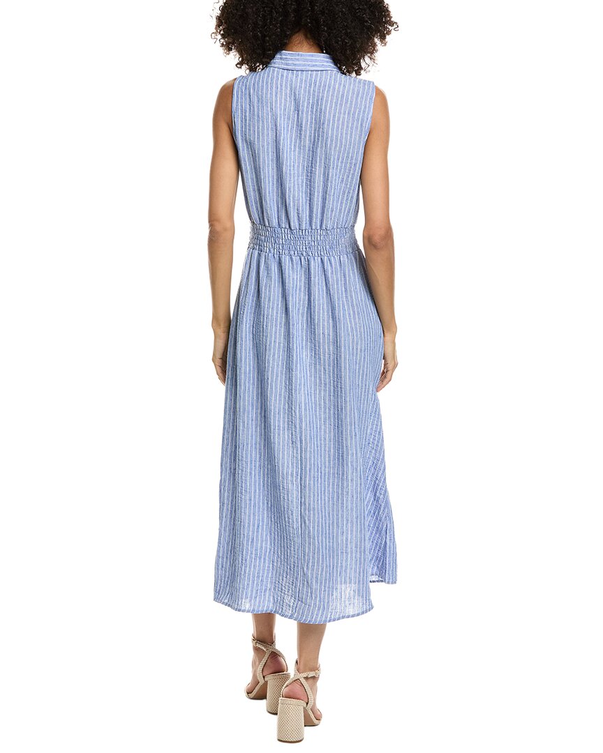 Max Studio Max Studio Sleeveless Pleat Front Collard Midi Dress