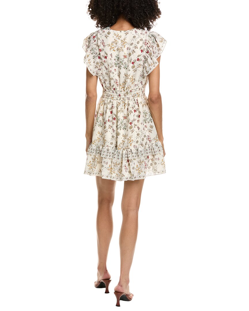 Max Studio Max Studio V-Neck Flutter Sleeve Mini Dress