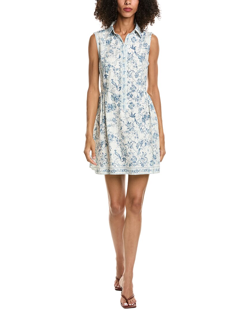 Max Studio Max Studio Sleeveless Button Front Short T-Shirt Dress