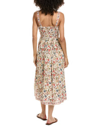 Max Studio Max Studio Straight Neck Midi Dress