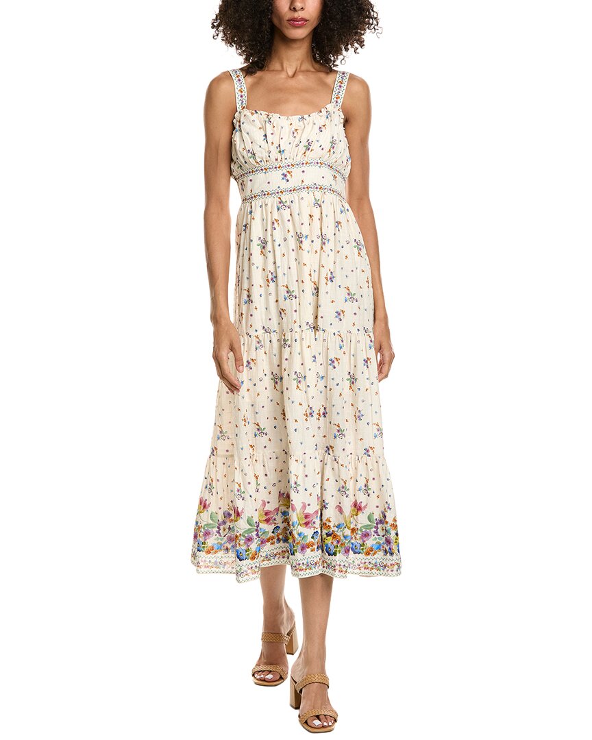 Max Studio Max Studio Strappy Tiered Midi Dress