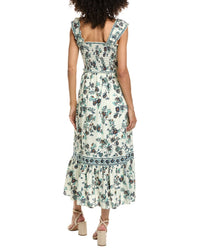 Max Studio Max Studio Smocked Bodice Midi Dress