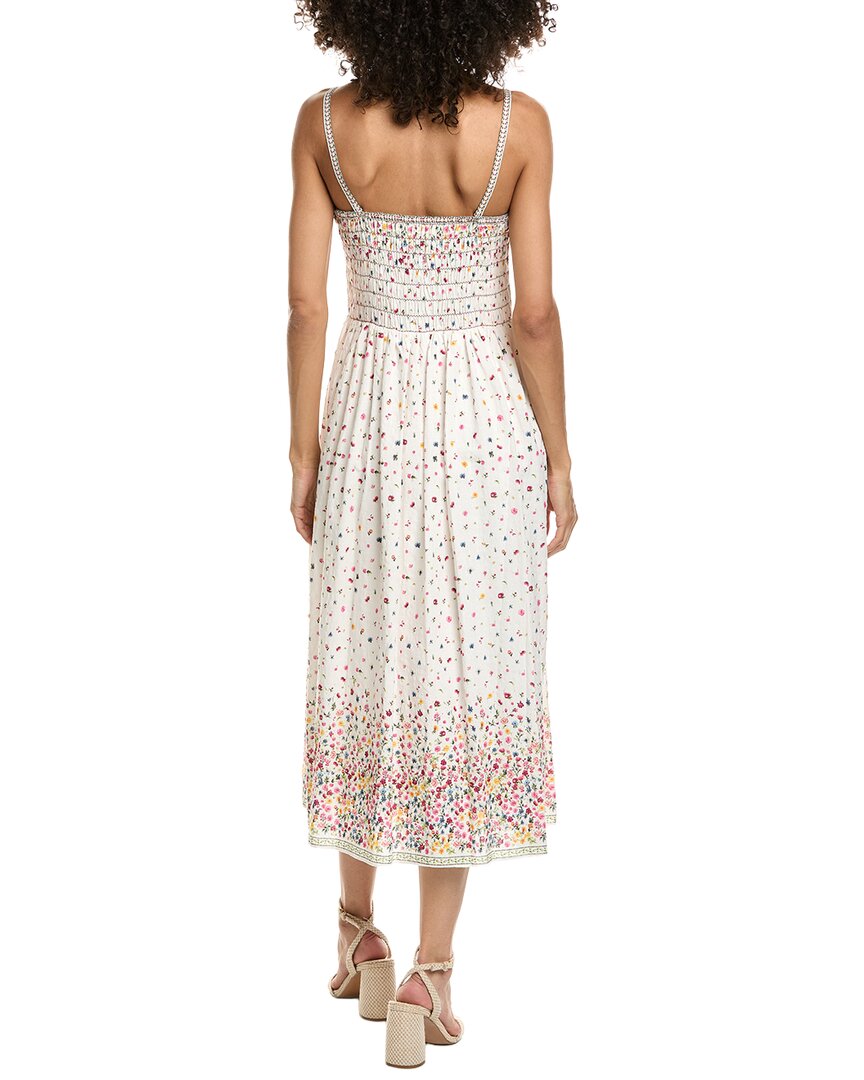 Max Studio Max Studio Spaghetti Strap Straight Neck Midi Dress
