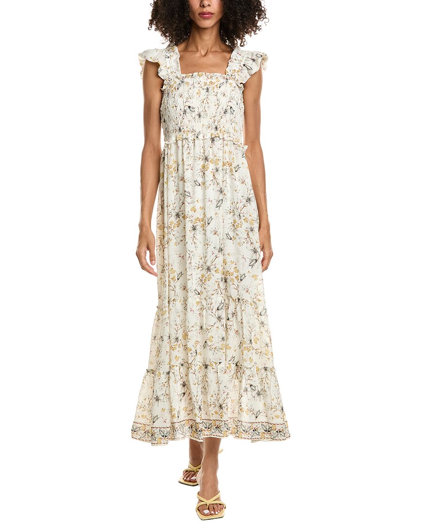 Max Studio Max Studio Flutter Sleeve Maxi Dress