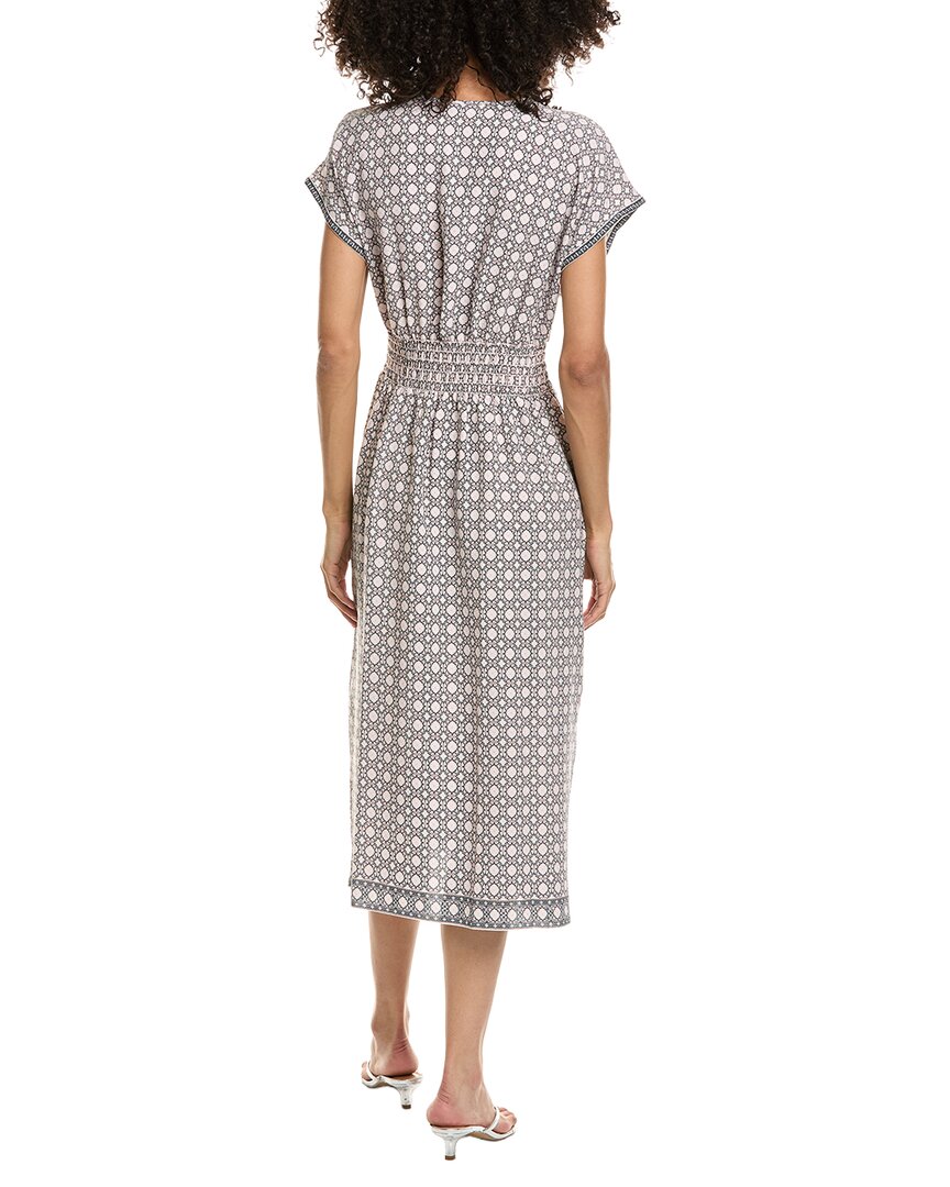 Max Studio Max Studio Cap Sleeve Front Tuck Midi Dress