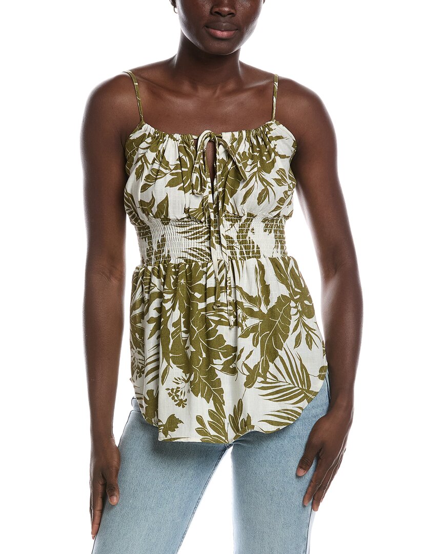 RENEE C Renee C Sleeveless Linen-Blend Top