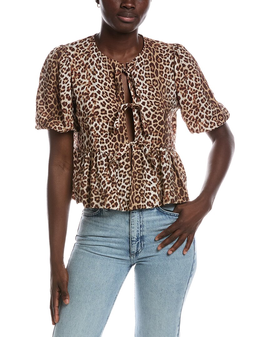 RENEE C Renee C Puff Sleeve Top