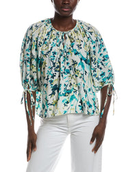 RENEE C Renee C Bubble Crepe Top