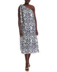 RENEE C Renee C One-Shoulder Midi Dress