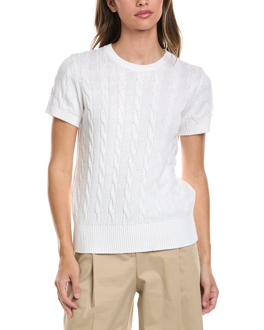 Brooks Brothers Brooks Brothers Cable Linen-Blend Sweater