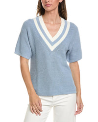 Brooks Brothers Brooks Brothers Mini Cable Linen-Blend Tennis Sweater