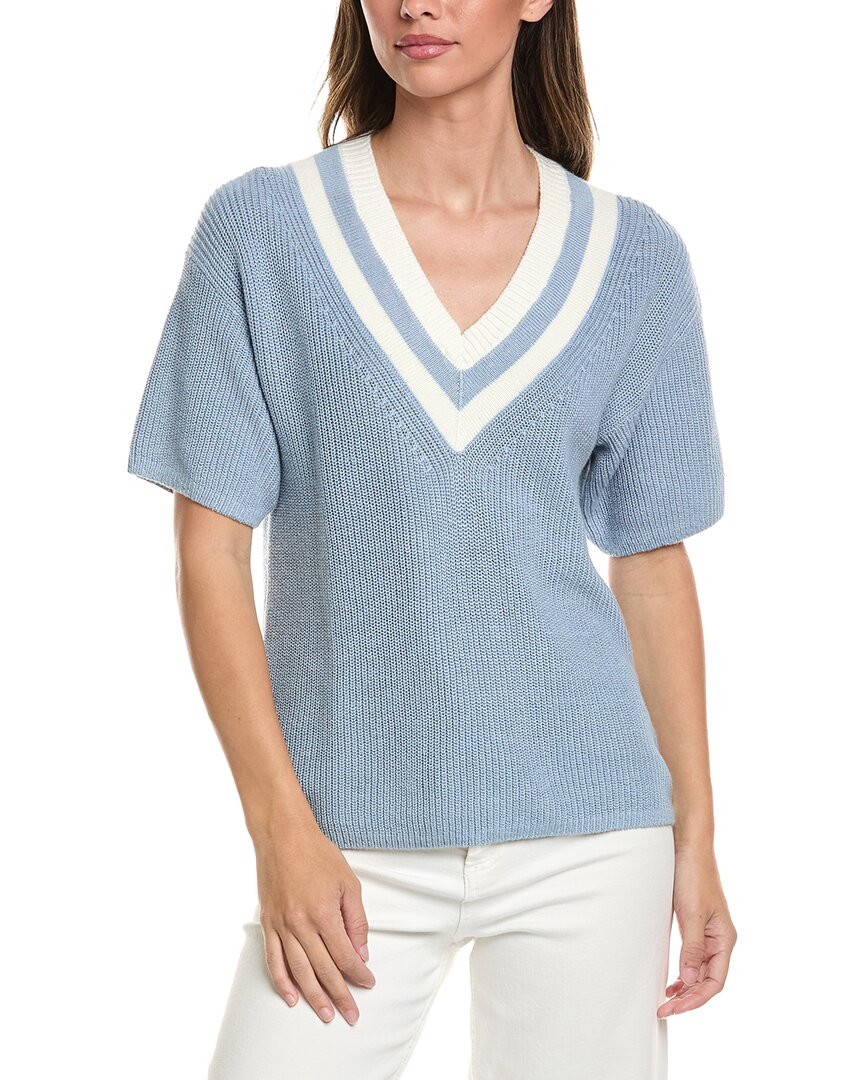 Brooks Brothers Brooks Brothers Mini Cable Linen-Blend Tennis Sweater