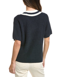 Brooks Brothers Brooks Brothers Mini Cable Linen-Blend Tennis Sweater