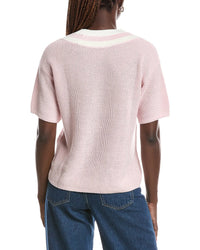 Brooks Brothers Brooks Brothers Mini Cable Tennis Linen-Blend Sweater