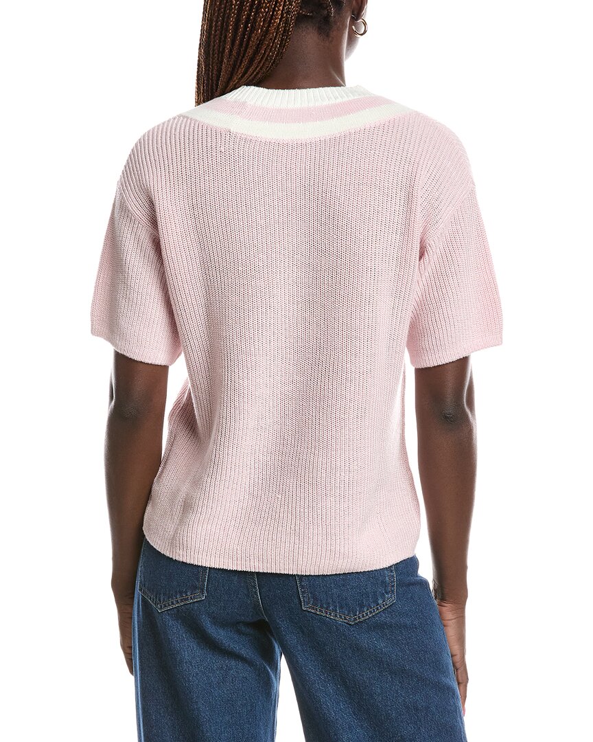Brooks Brothers Brooks Brothers Mini Cable Tennis Linen-Blend Sweater