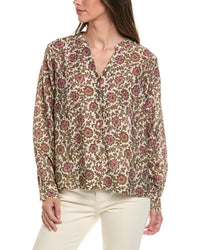 Brooks Brothers Brooks Brothers Linen-Blend Blouse