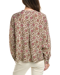 Brooks Brothers Brooks Brothers Linen-Blend Blouse