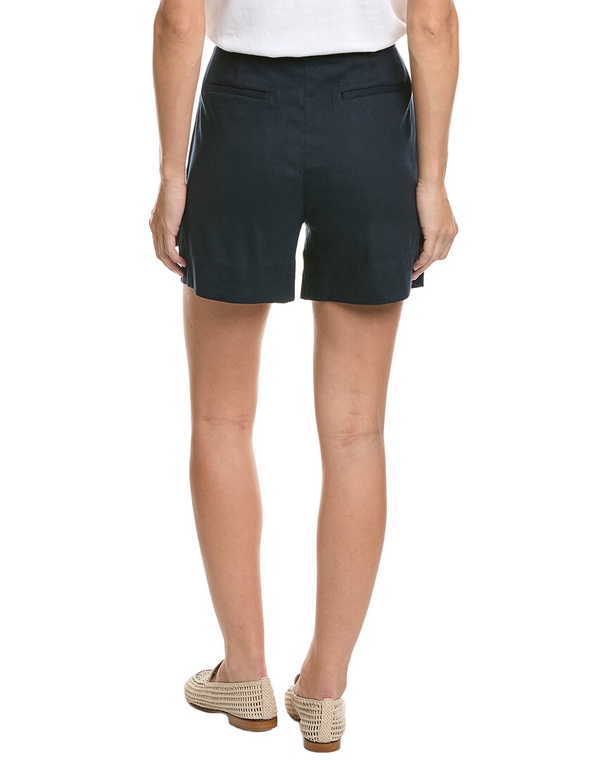 Brooks Brothers Brooks Brothers Pleated Linen-Blend Short