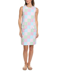 Brooks Brothers Brooks Brothers Seersucker Patchwork Shift Dress