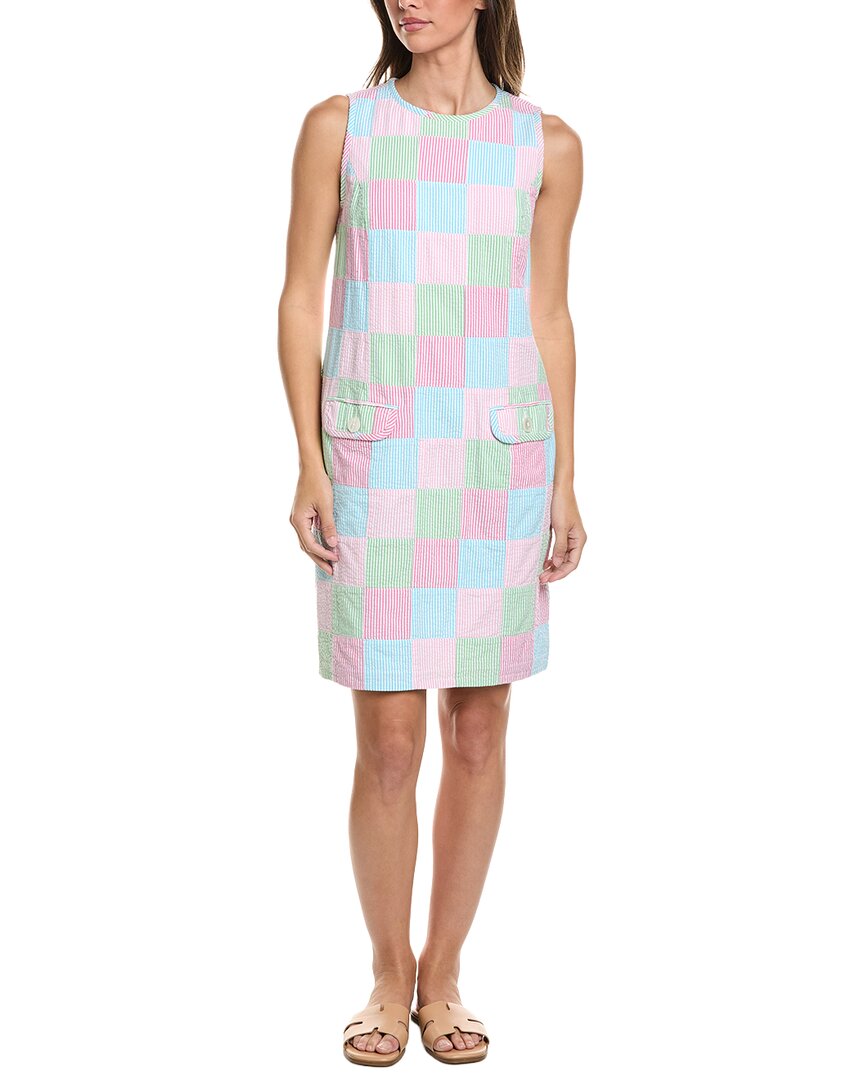 Brooks Brothers Brooks Brothers Seersucker Patchwork Shift Dress