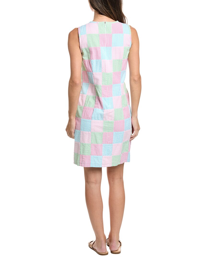 Brooks Brothers Brooks Brothers Seersucker Patchwork Shift Dress