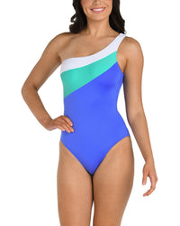 24th and Ocean 24Th And Ocean Colorblock Solids Swimsuit
