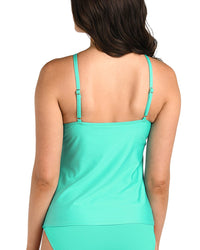 24th and Ocean 24Th And Ocean Solid Tankini Top