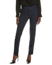 Oscar De La Renta Long Wool-Blend Skinny Pant