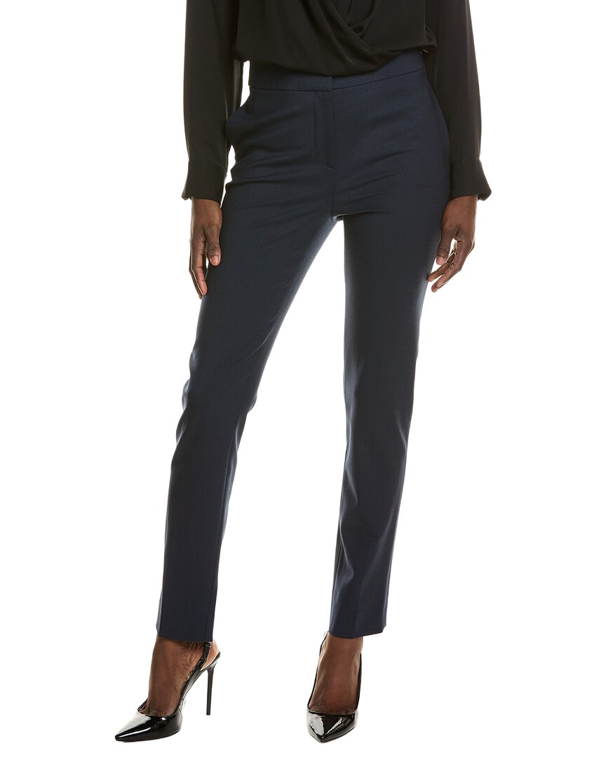 Oscar De La Renta Long Wool-Blend Skinny Pant