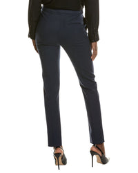 Oscar De La Renta Long Wool-Blend Skinny Pant
