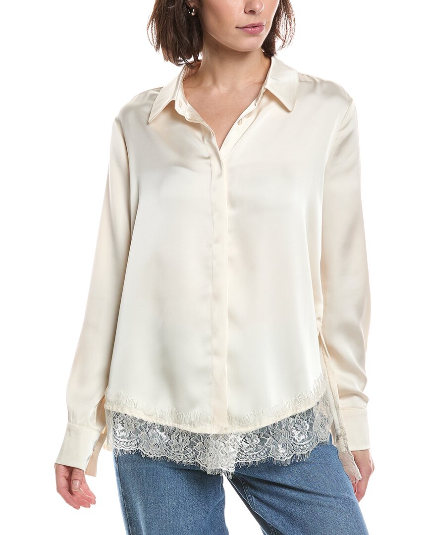 HL Affair Hl Affair Lace Hem Shirt