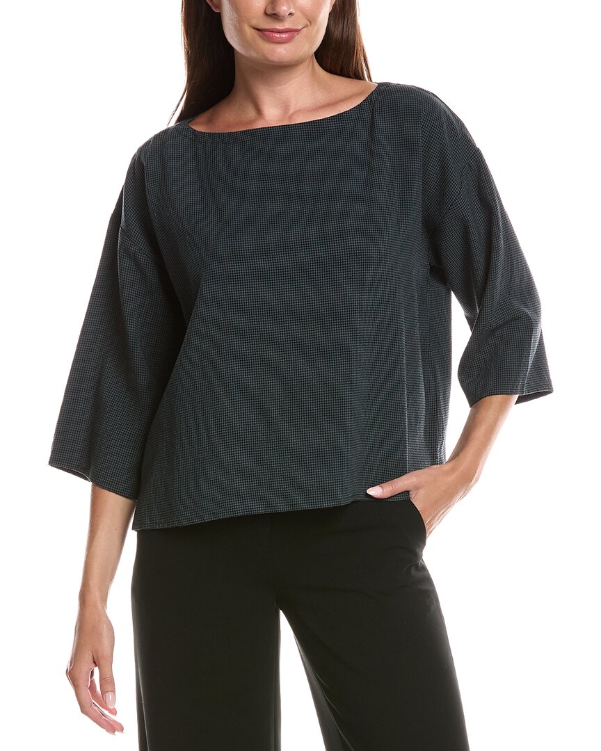 EILEEN FISHER Eileen Fisher Bateau Neck Box Top