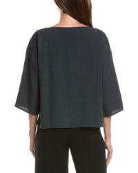 EILEEN FISHER Eileen Fisher Bateau Neck Box Top