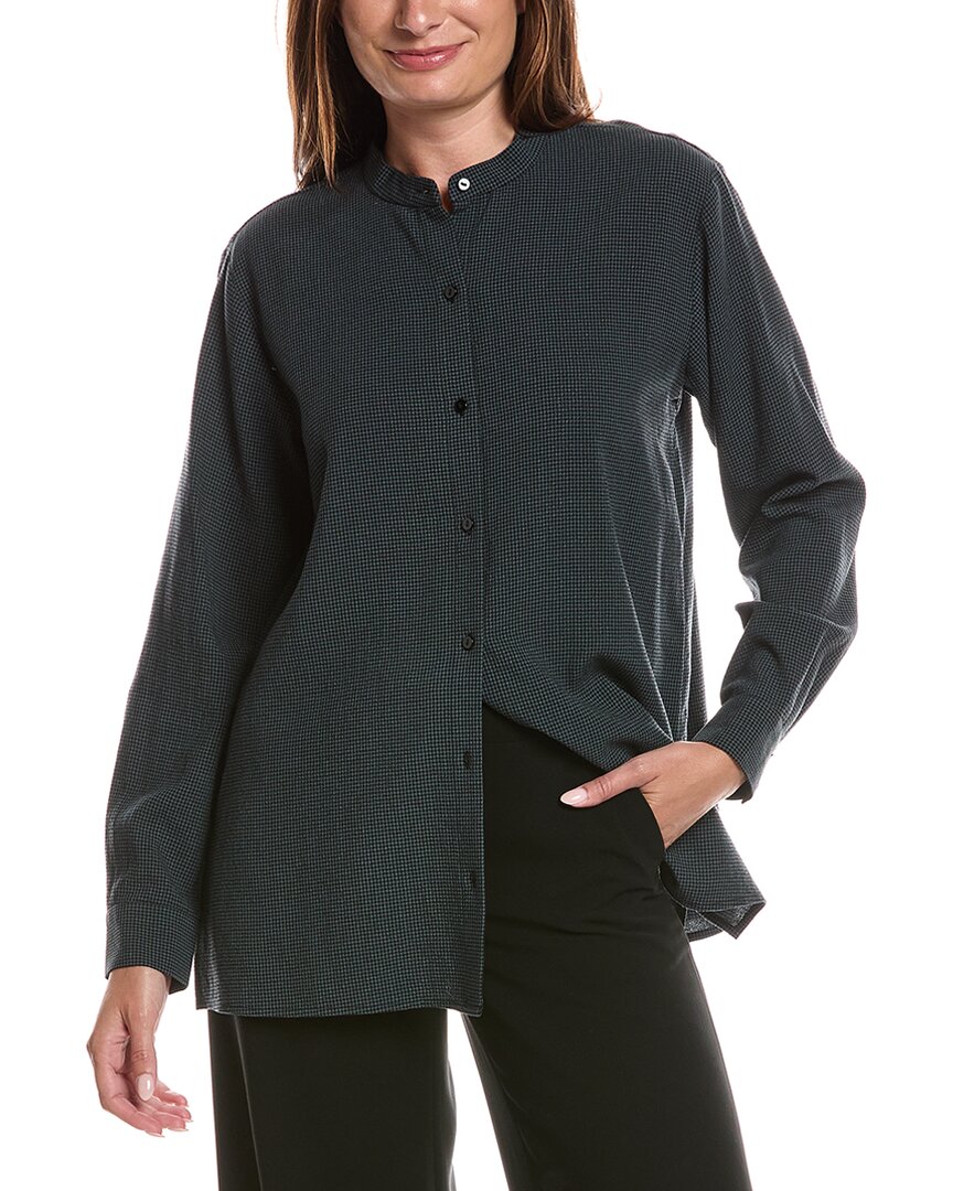EILEEN FISHER Eileen Fisher Mandarin Collar Shirt
